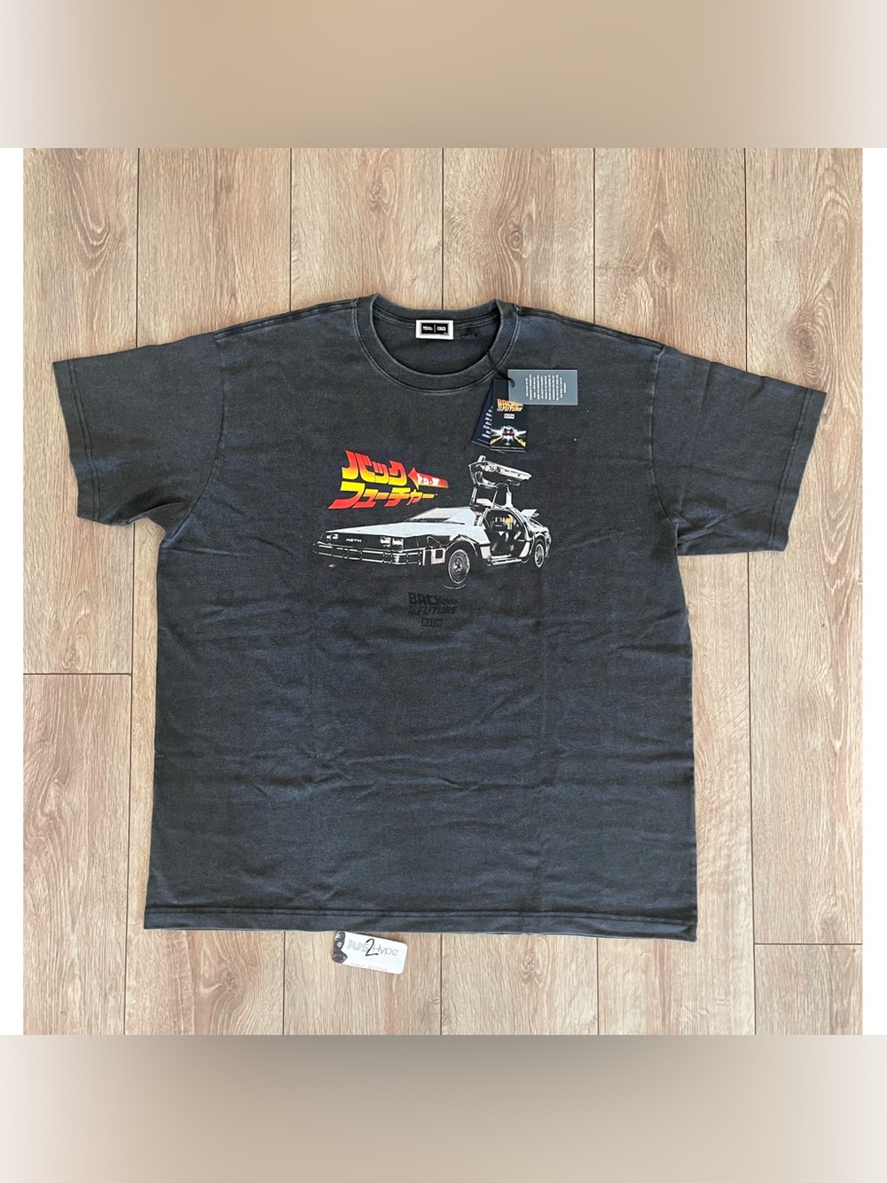 Kith For Back To The Future “DeLorean “ Vintage Tee Black Brand New